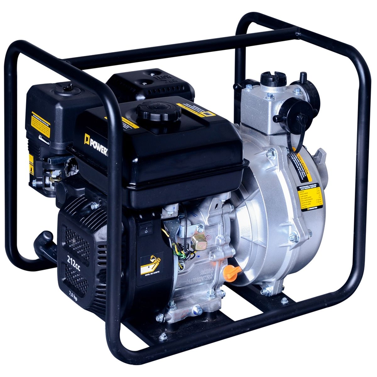 POWER PRO - Motobomba 2" a gasolina 5,4 HP alta presión