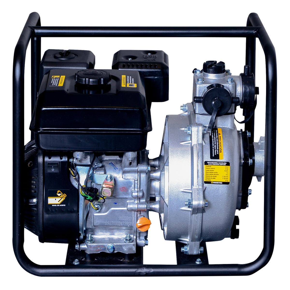 POWER PRO - Motobomba 2" a gasolina 5,4 HP alta presión