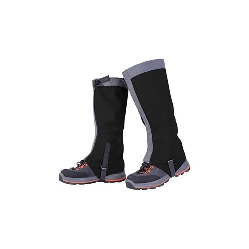 EKOI - Polainas Impermeable Trekking Nieve Outdoor Negro