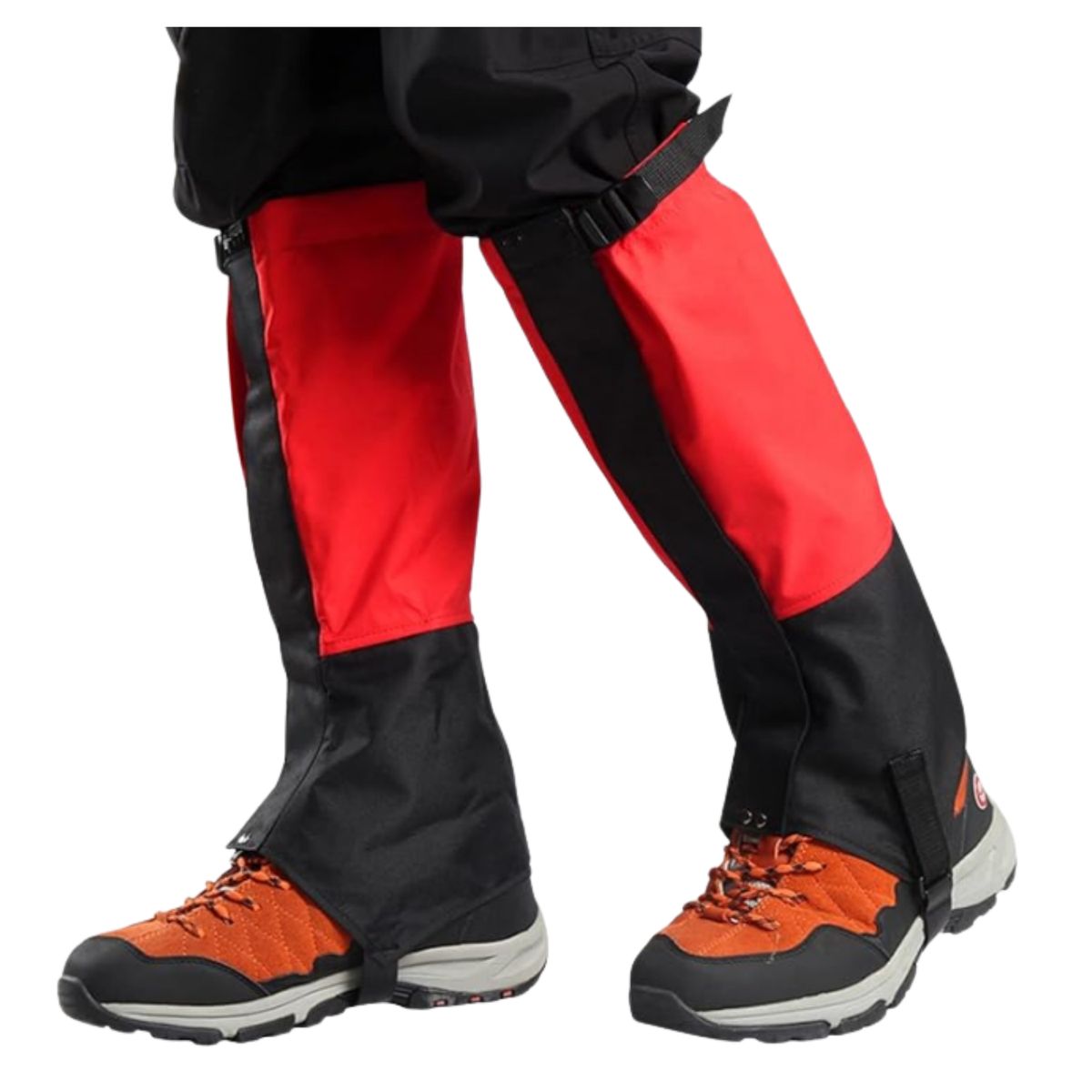 EKOI - Polainas Impermeable Trekking Nieve Outdoor Rojo