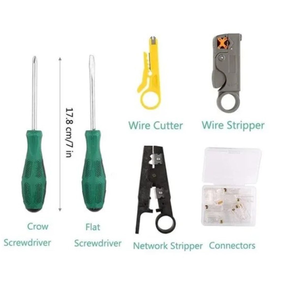 OFERTABKN - Kit De Herramientas Para Redes Crimpeadora Pelacable Rj45