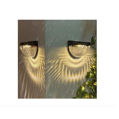 Imagen 2 del producto Pack 2 Aplique Foco Solar 6 Led Decoración Exterior Elegante Calido