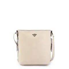 AMPHORA - Cartera bandolera mediana abeille blanco crudo