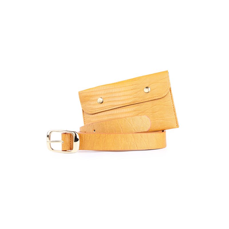 CARVEN - Cinturón especial Crocs camel Carven Paris