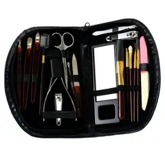 GENERICO - Set 18 Piezas Manicure Pedicure Estuche Corta Uñas Belleza