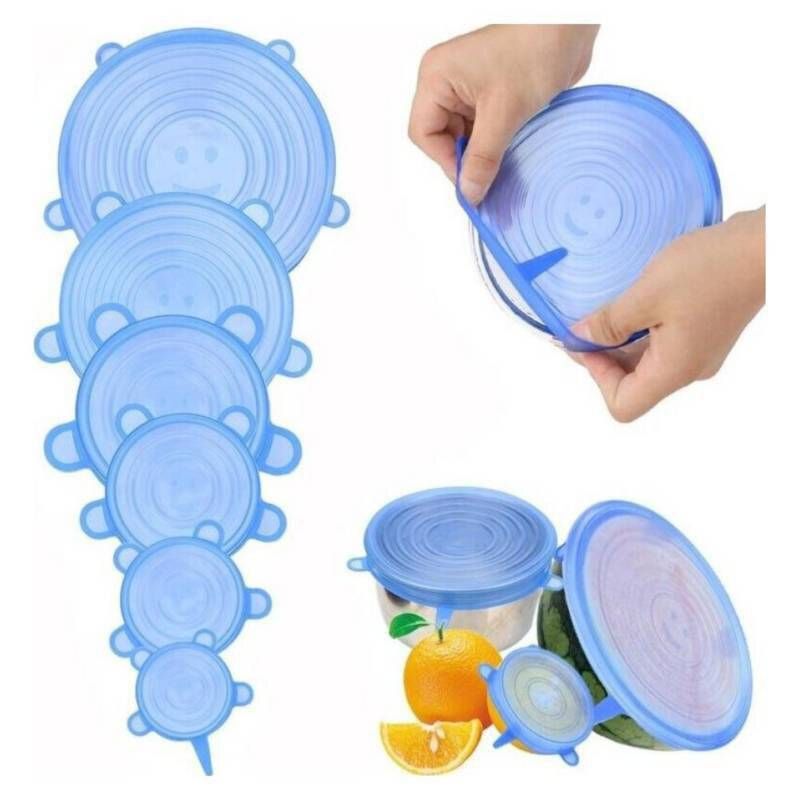 GENERICO - Tapas Silicona Alimentos Frescos Stretch And Fresh