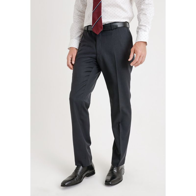 TRIAL - Pantalón  hombre Formal Regular fit Mix & Color Lana Gris marengo