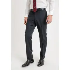 TRIAL - Pantalón hombre Formal Regular fit Mix & Color Lana Gris marengo