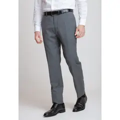 TRIAL - Pantalón Hombre Formal Lana S100'S Liso Slim Mix&Color Marengo