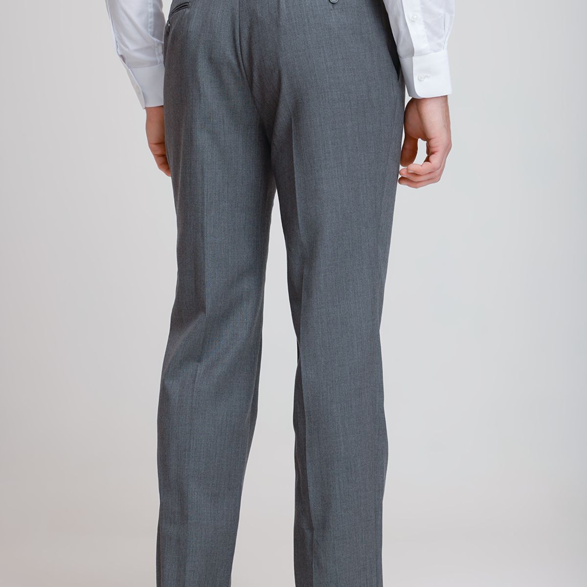 TRIAL - Pantalón Hombre Formal Lana S100'S Liso Slim Mix&Color Marengo