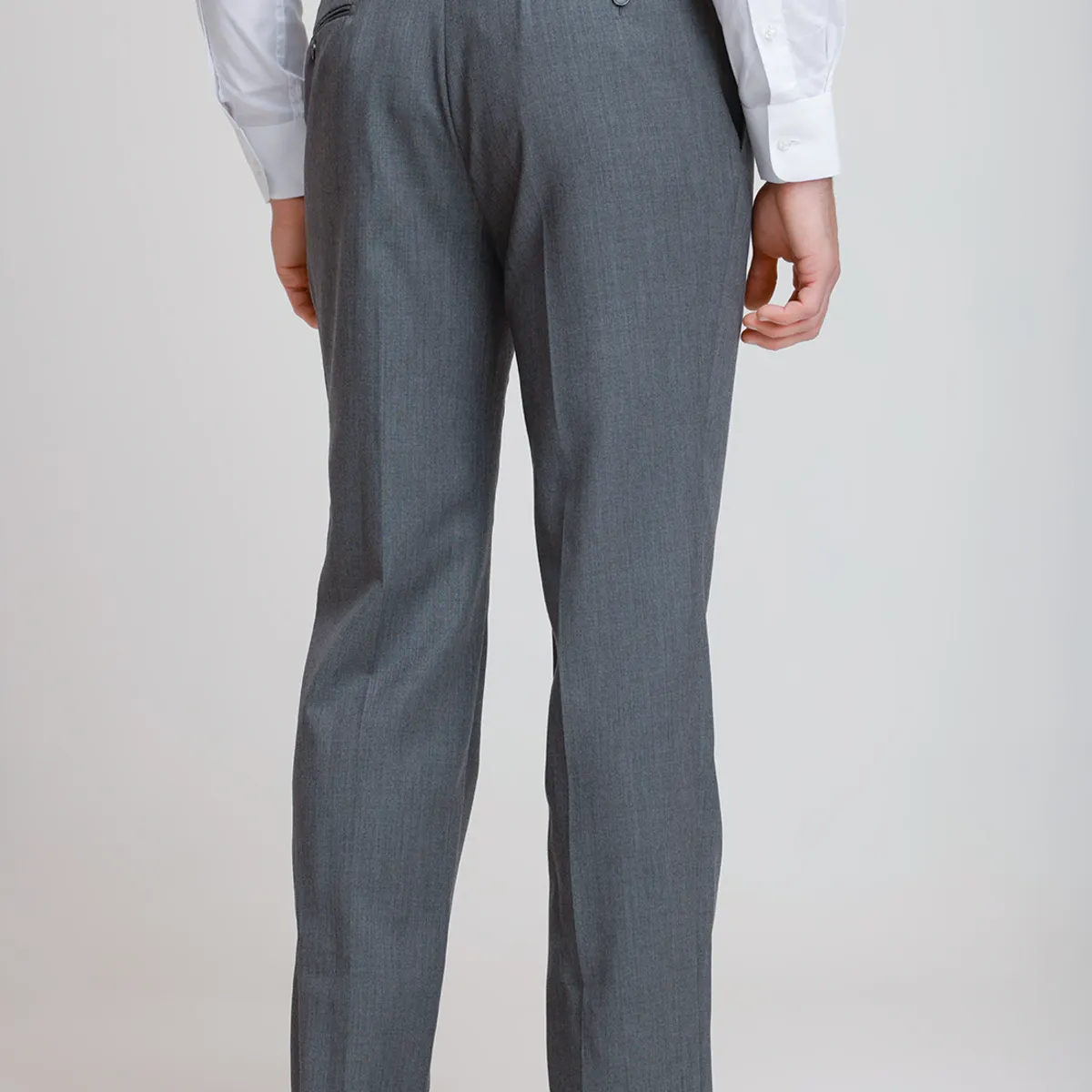 TRIAL - Pantalón Hombre Formal Lana S100'S Liso Slim Mix&Color Marengo
