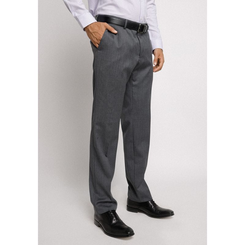 TRIAL - Pantalón  hombre Formal Slim Fit Mix & Color B Lana Gris