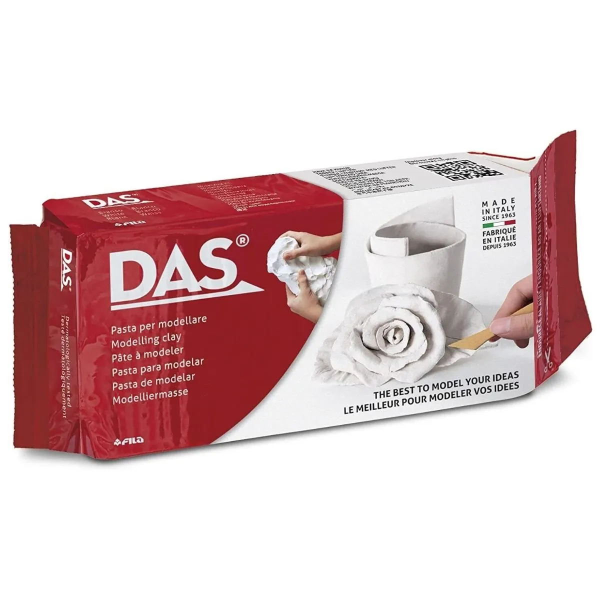 GENERICO - Pasta Para Modelar Masa Das Secado En Frío Blanca 1kg