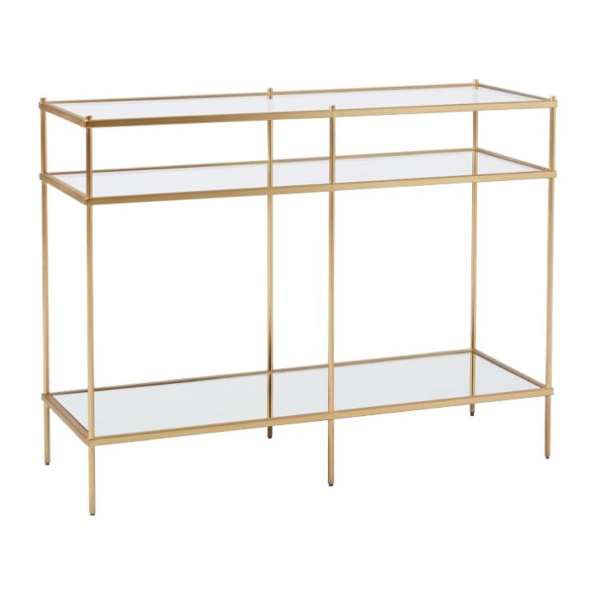 GENERICO - Arrimo de Vidrio Dorado 105 cm WH Deco