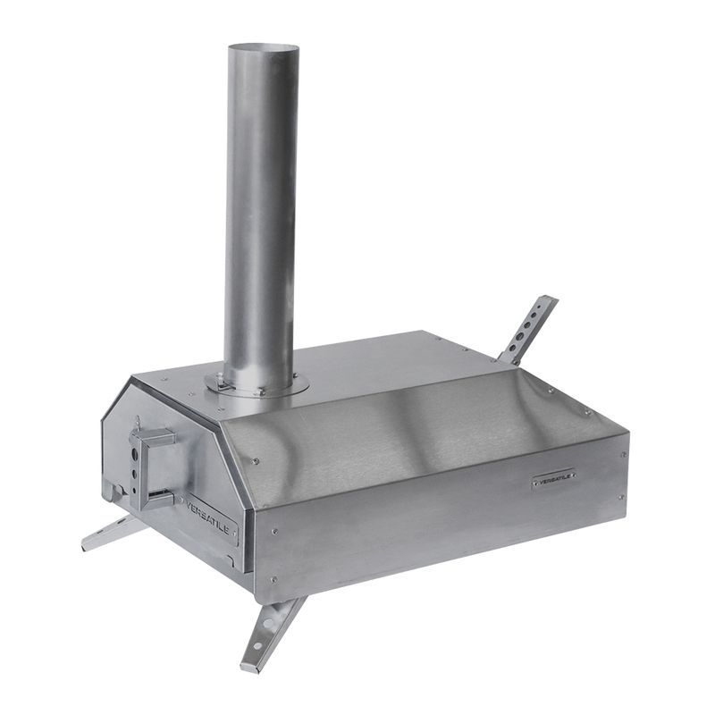 VERSATILE - HORNO PIZZERO LEÑA ACERO INOX