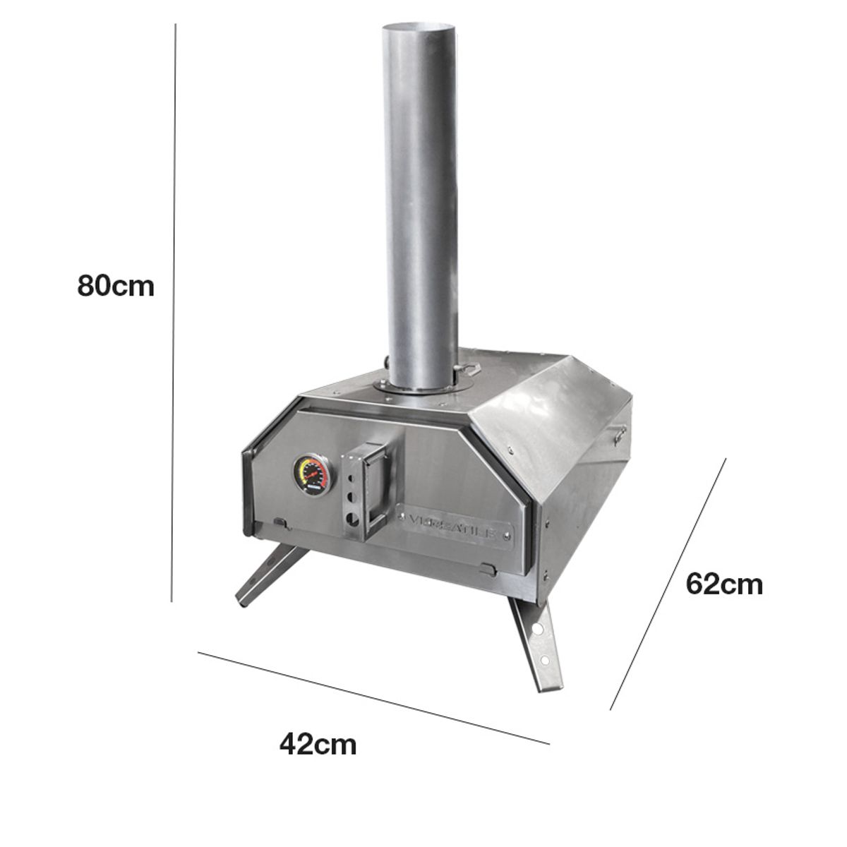 VERSATILE - Horno Pizzero Gas y Leña  Portatil