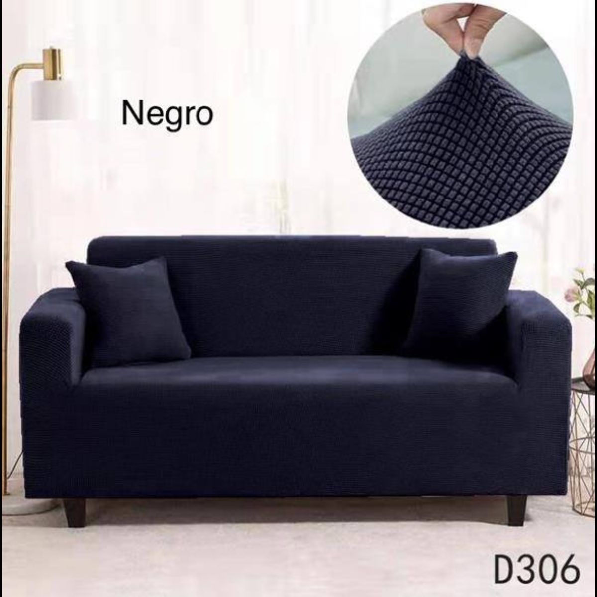 GENERICO - Fundas Sillon Sofa Texturizada Y Elasticadas 3 Cuerpos