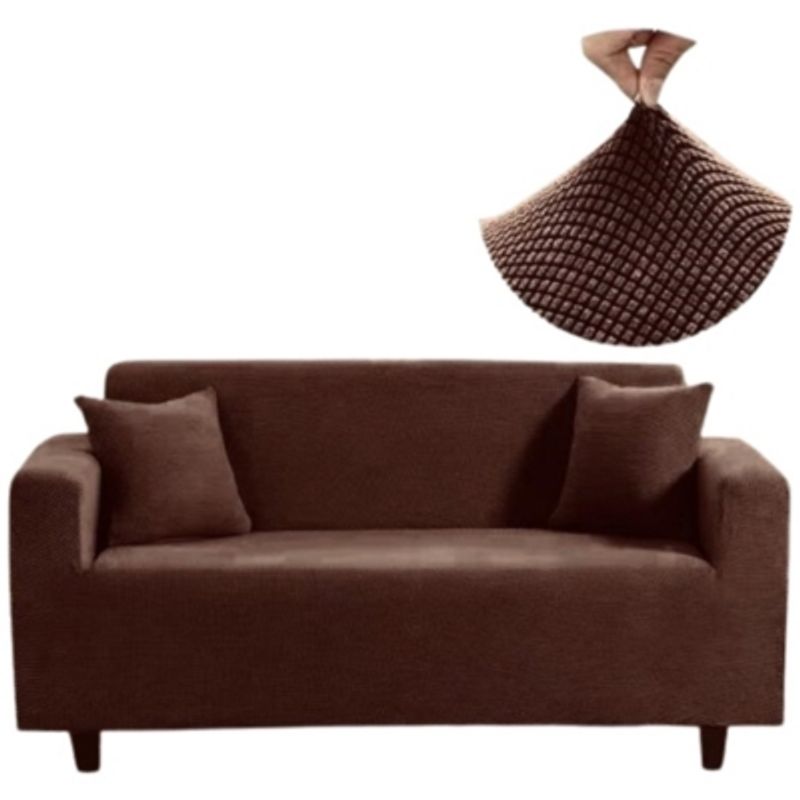GENERICO - Fundas Sillon Sofa Texturizada Y Elasticadas 3 Cuerpos