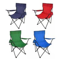 Silla Plegable De Playa Camping Picnic Con Porta Vaso