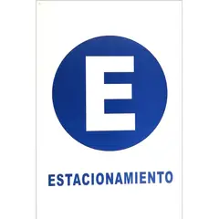 GENERICO - Señalética Estacionamiento 20x30cm PP