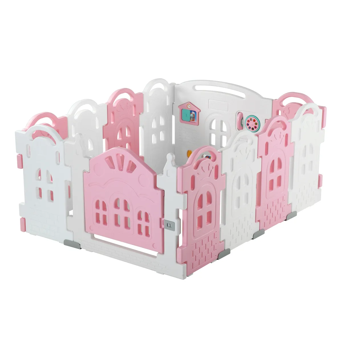 BEBECO - Corral Bebe 102 Rosado Castillo 156x117 cms marca Bebeco