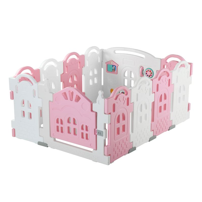 BEBECO - Corral Bebe 102 Rosado Castillo 156x117 cms marca Bebeco