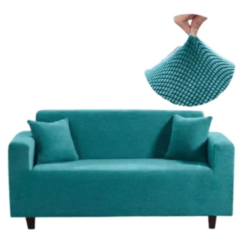 GENERICO - Fundas Sillon Sofa Elasticada Y Texturizadas 2 Cuerpos