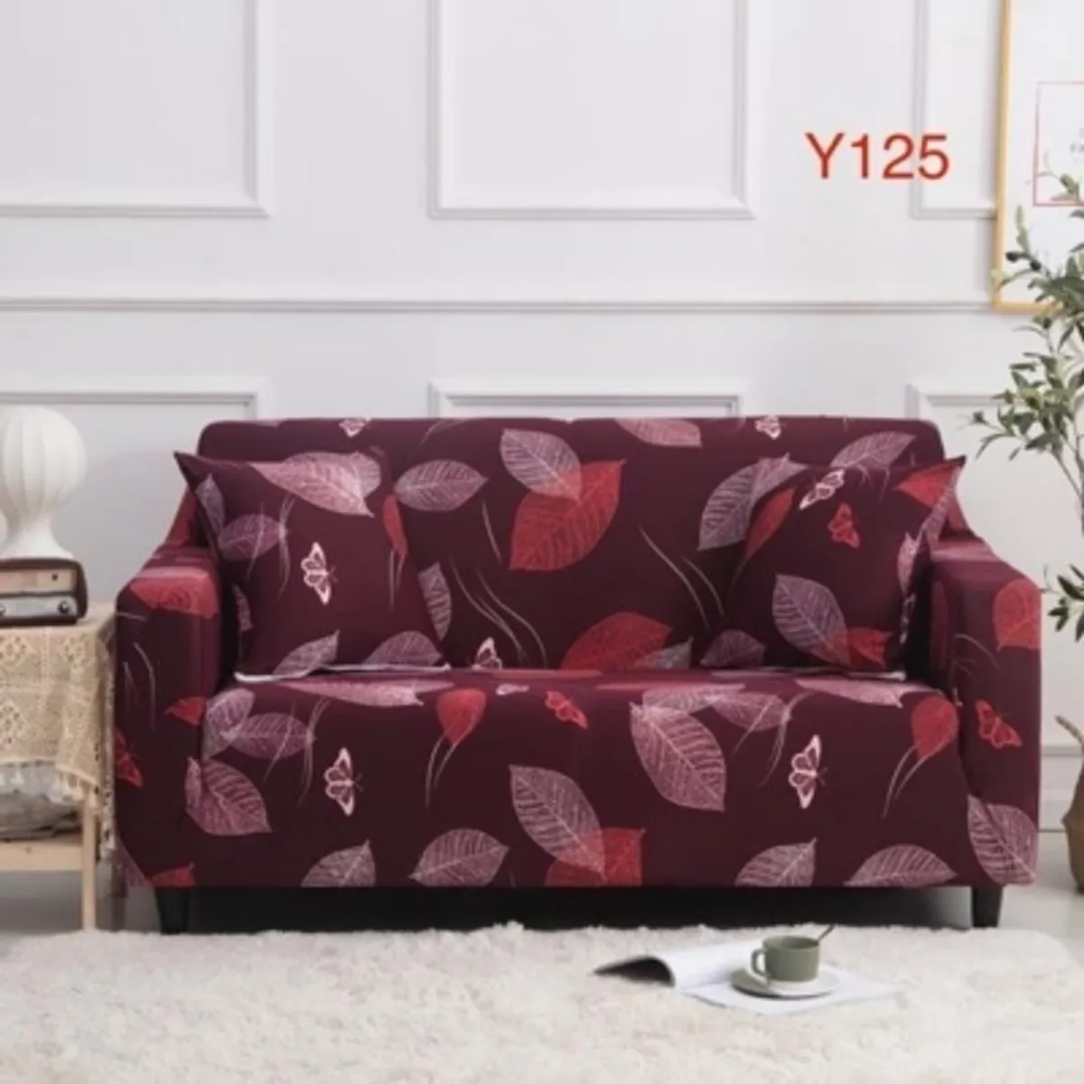 GENERICO - Fundas Sillón Sofá Elasticada 2 Cuerpos