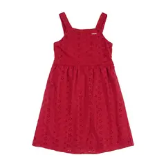UP BABY - Vestido Roseton Espalda Rojo