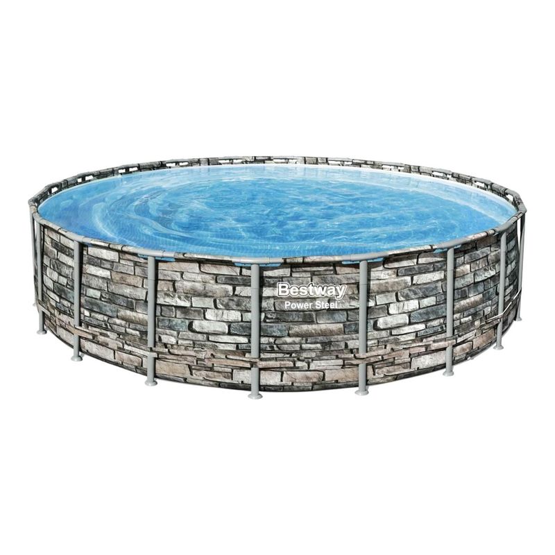 BESTWAY - Piscina Bestway Redonda Filtro + Accesorios 6.10X1.32M