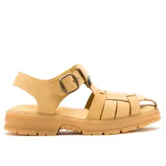 LANDAZURI - Sandalia Cuero Carcinus Camel