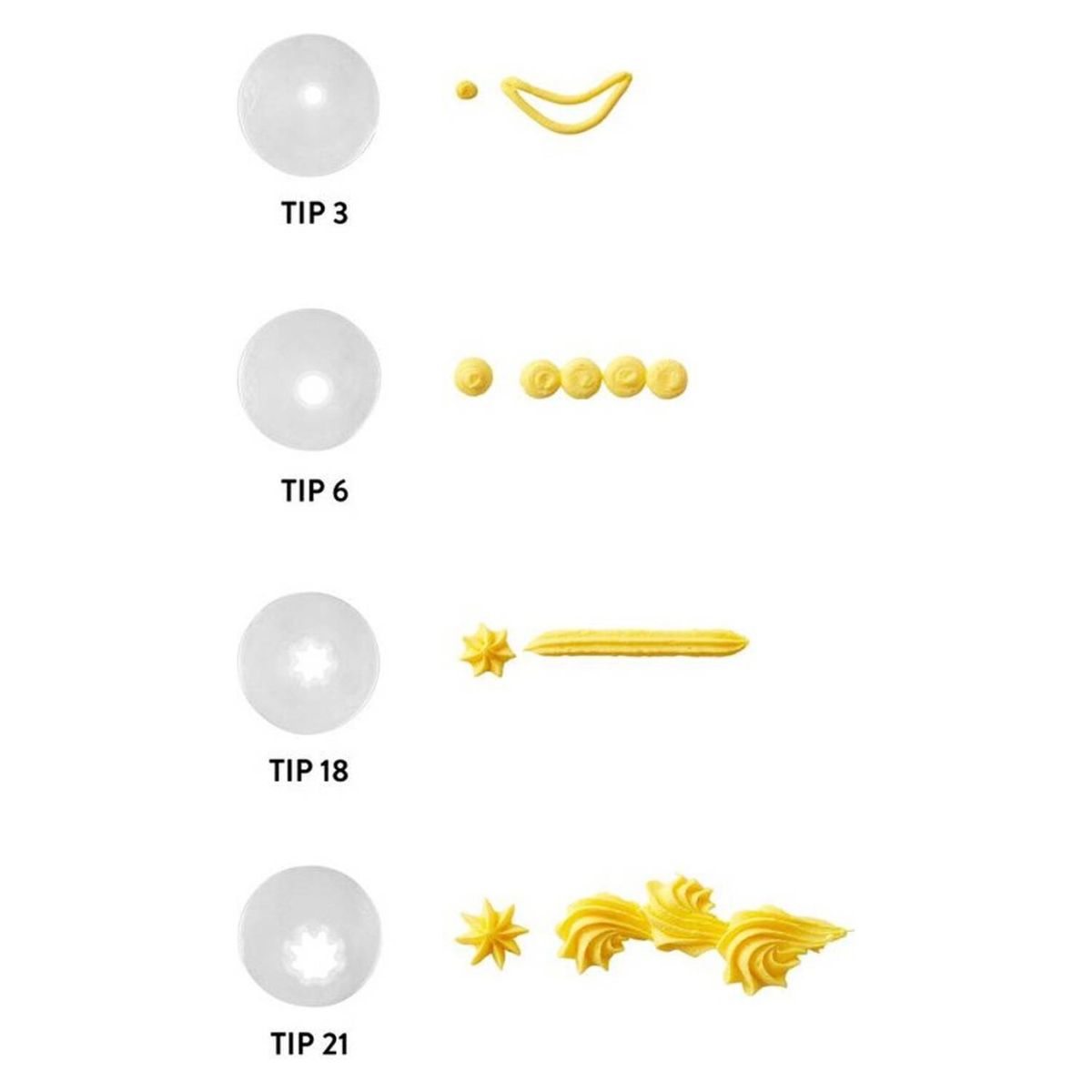 WILTON - Set de boquillas plásticas Wilton