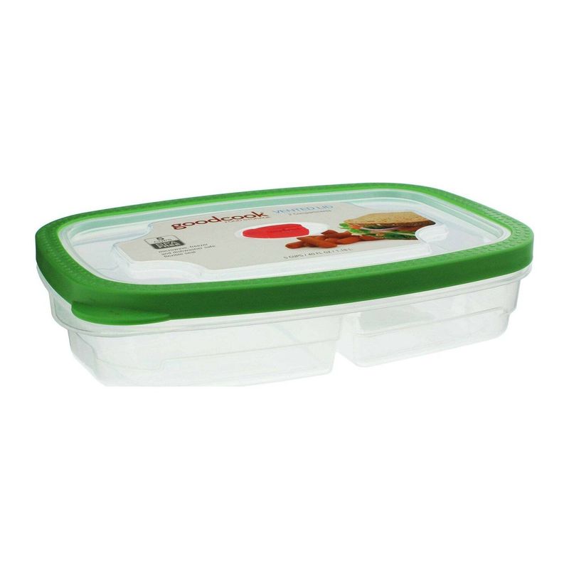 GENERICO - Contenedor con división y tapa para microondas GOODCOOK