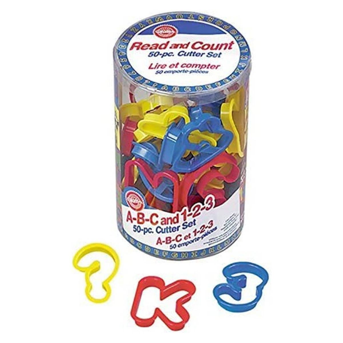 WILTON - Juego de 50 cortadores de galletas números y letra