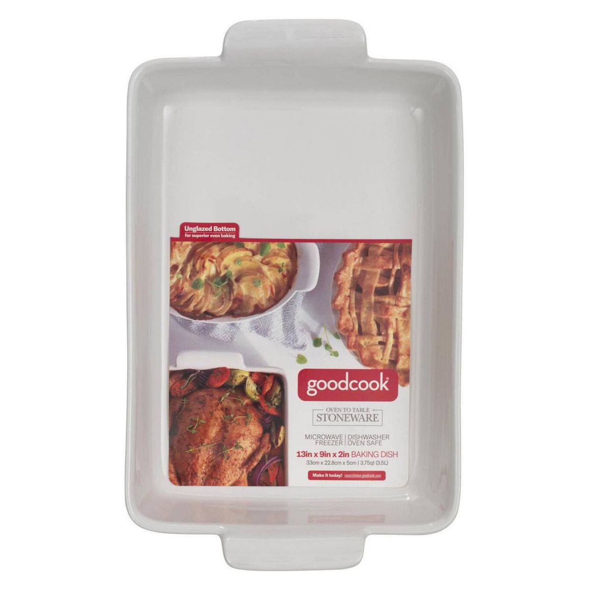 GENERICO - Asadera rectangular cerámica GOODCOOK