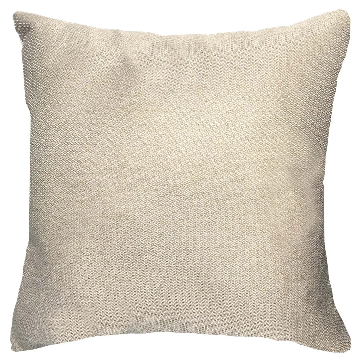 ELIZABETH PEPER - Cojín Decorativo EcoCuero Gris y Beige 45x45 Relleno.