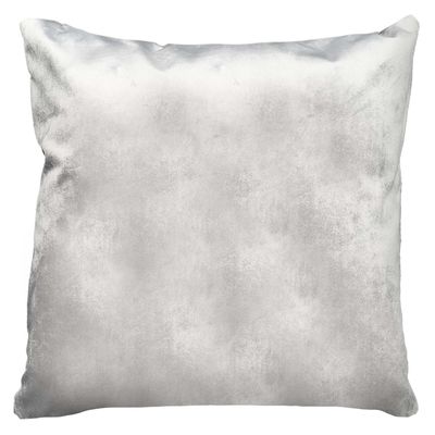 Imagen 2 del producto Funda Cojín Decorativo EcoCuero Gris y Café 50x50.