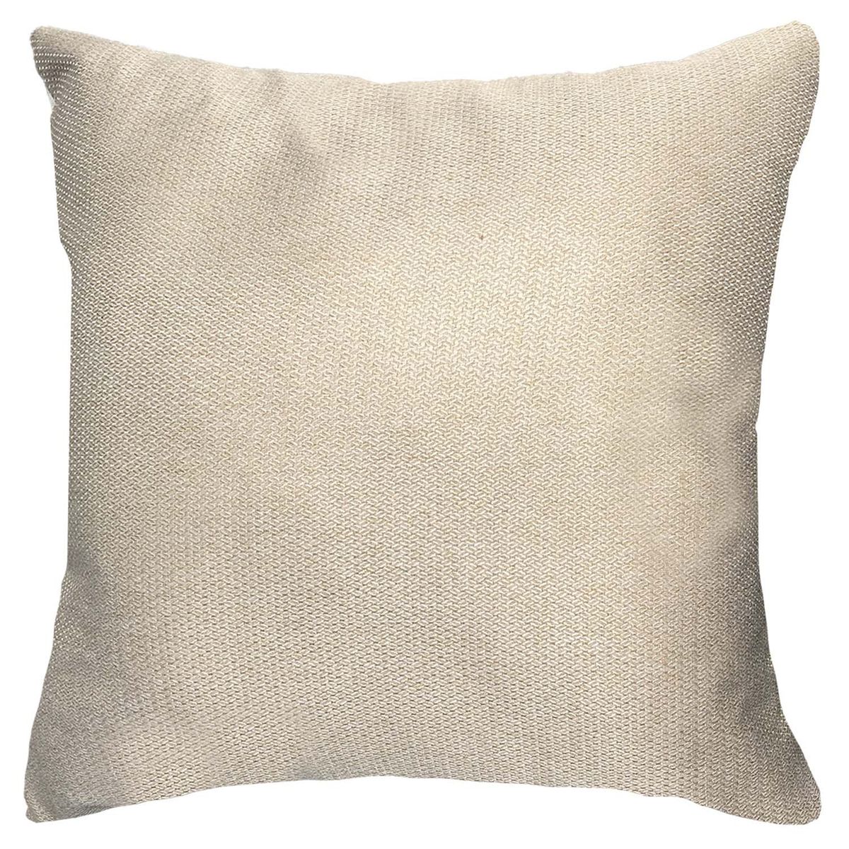 ELIZABETH PEPER - Funda Cojín Decorativo EcoCuero Gris y Beige 45x45.