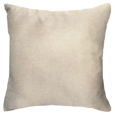 Imagen 2 del producto Funda Cojín Decorativo EcoCuero Gris y Beige 45x45.