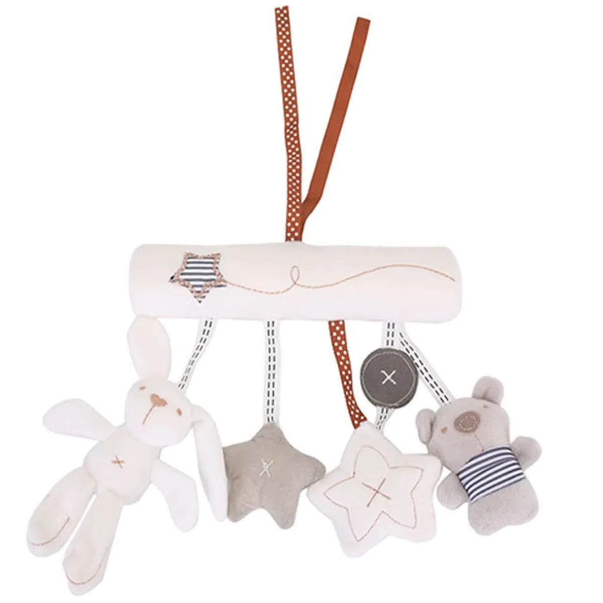 KUANGYE - Móvil Musical Felpa Bebé Para Coche Y Cuna