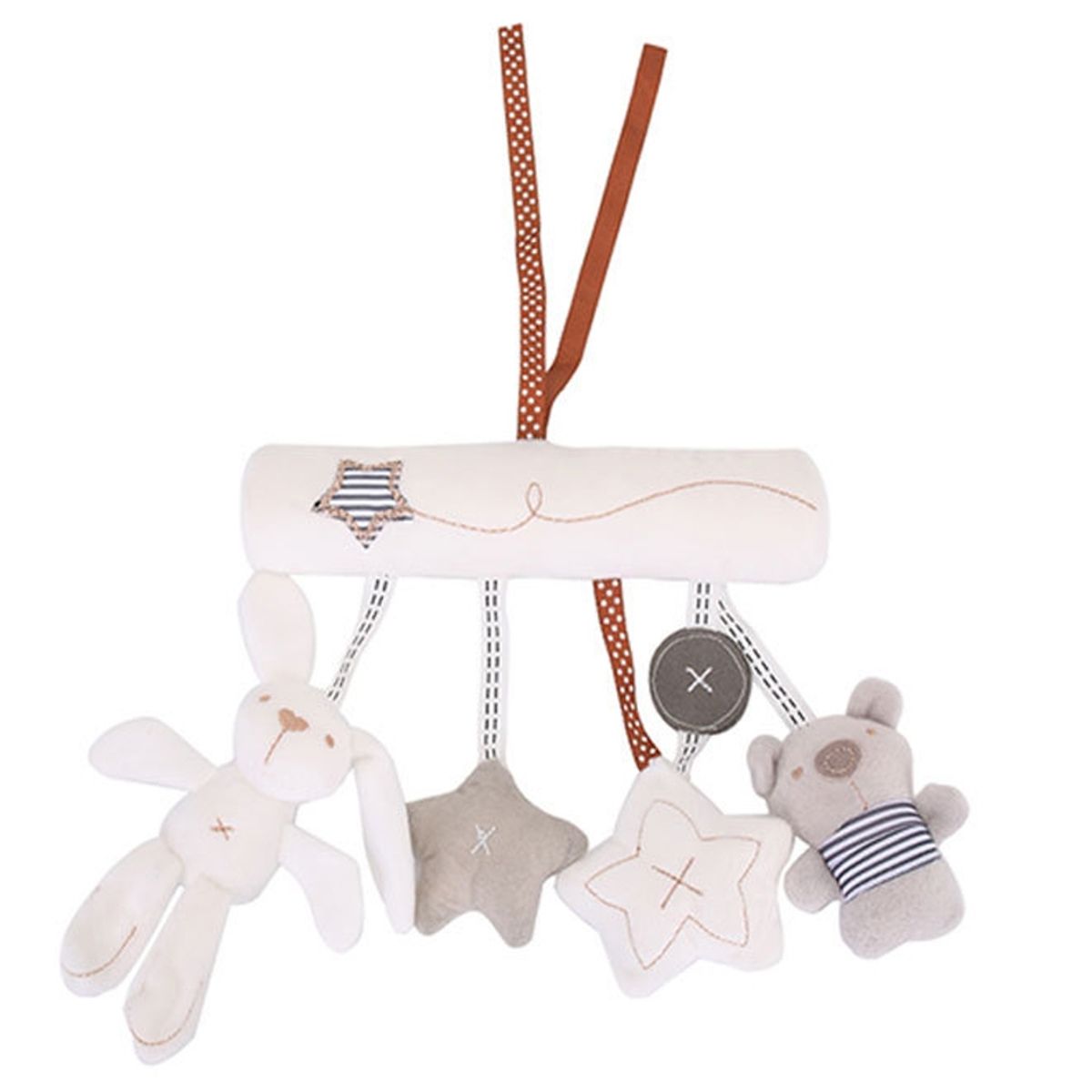 KUANGYE - Móvil Musical Felpa Bebé Para Coche Y Cuna