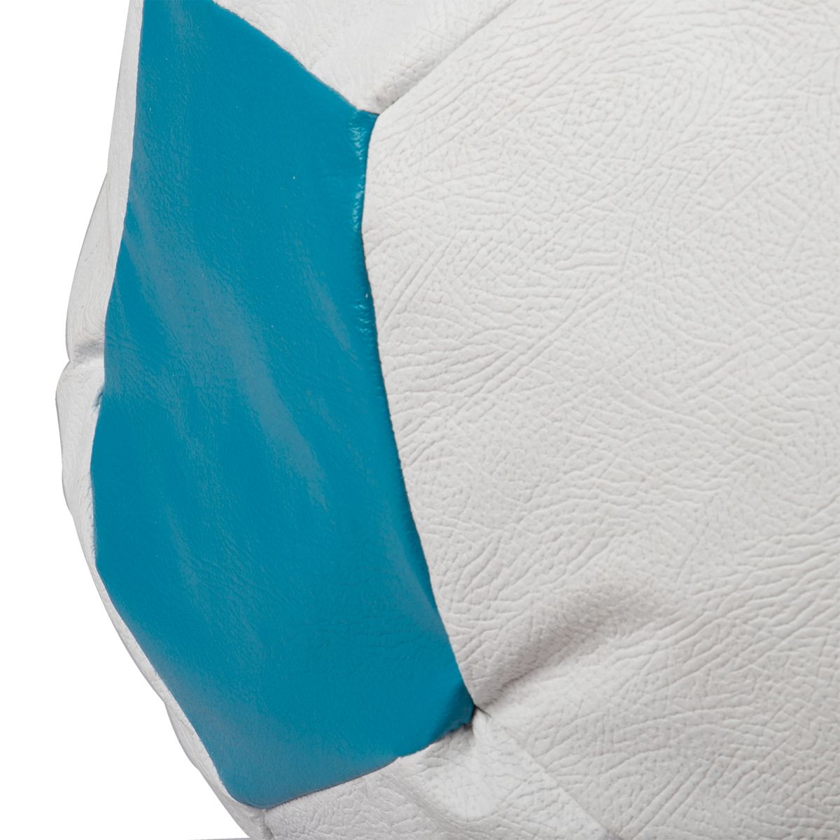 GENERICO - Pouf Pera Infantil Futbol Blanco Celeste 50x50x50 cm Máxima Design