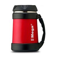 Termo de Comida 500 ML MegaPower Recipiente Rojo con Asa