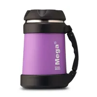 Termo de Comida 500 ML MegaPower Recipiente Morado con Asa