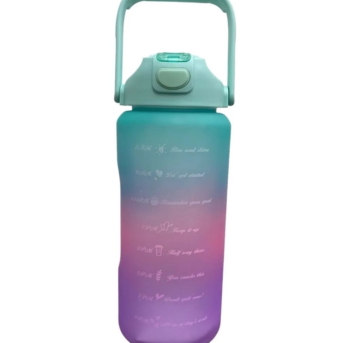 GENERICO - Botella Deportiva Termo De Agua 2 Lt Botellas Motivacionales V