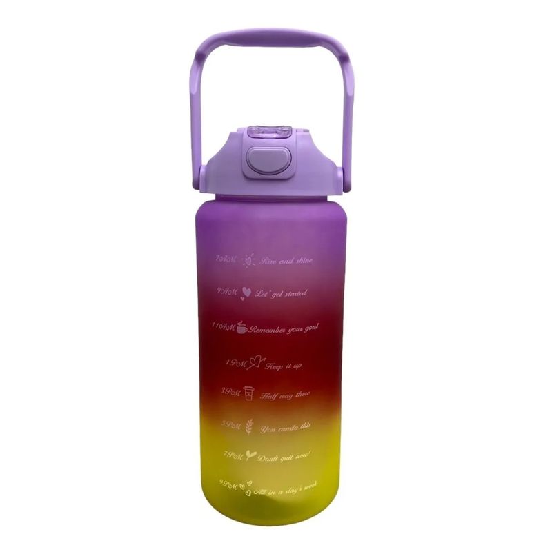 GENERICO - Botella Deportiva Termo De Agua 2 Lt Botellas Motivacionales M