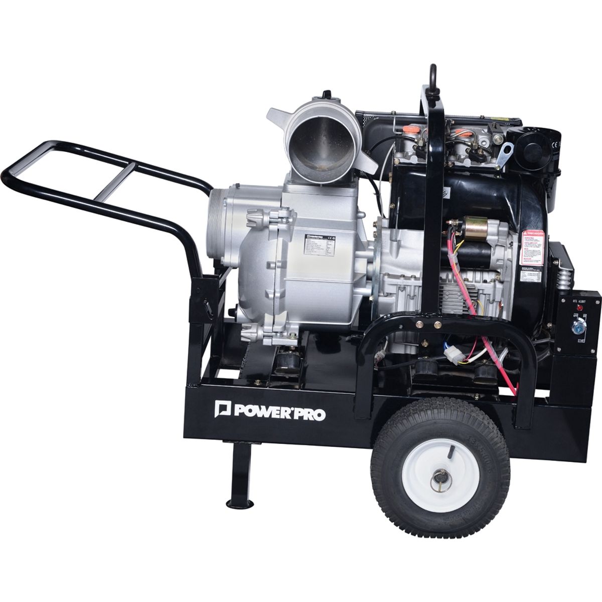 POWER PRO - Motobomba 6" diésel 16,8 HP partida eléctrica