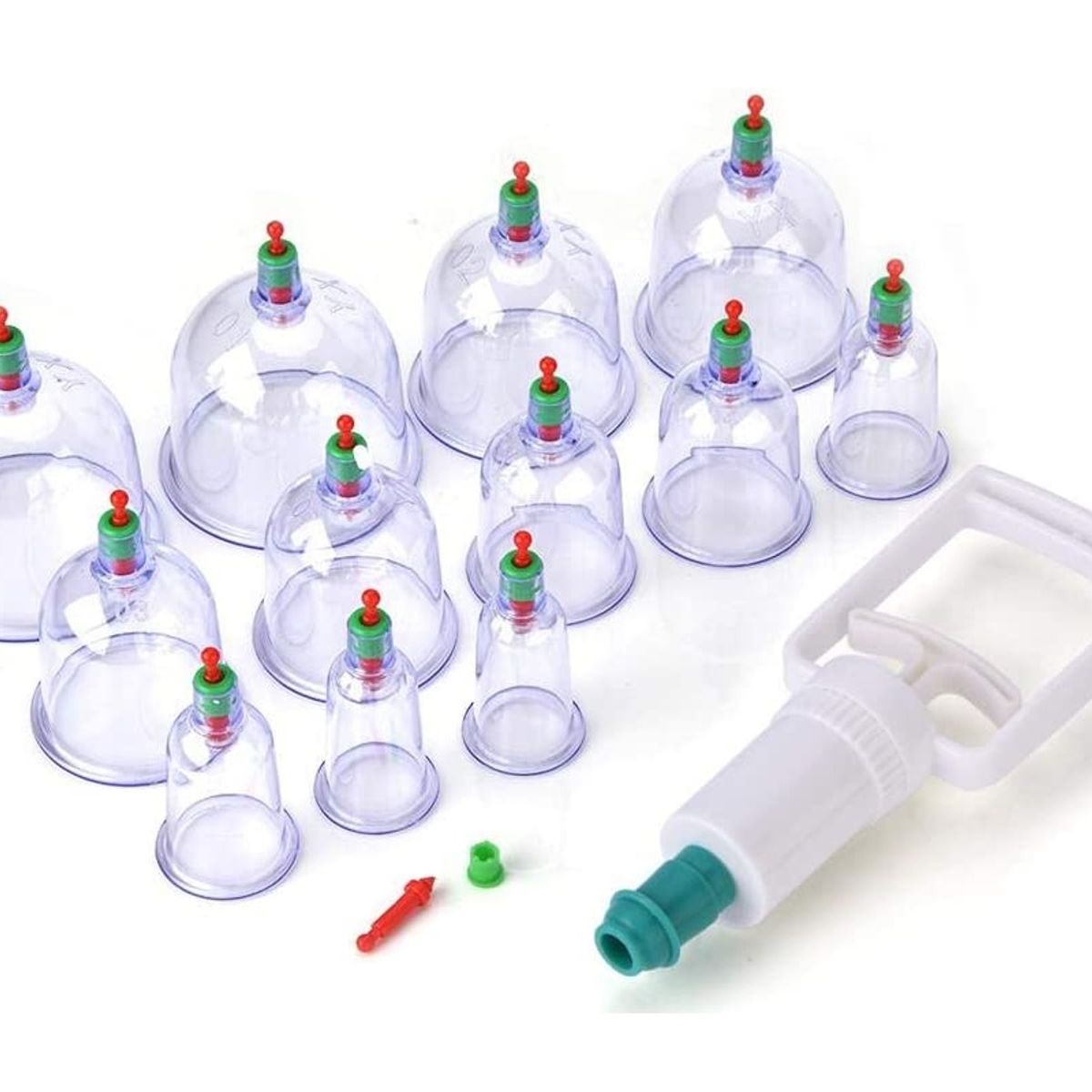 GENERICO - Set 12 Ventosas Chinas Ventosas Al Vacío Masajes Y Terapia