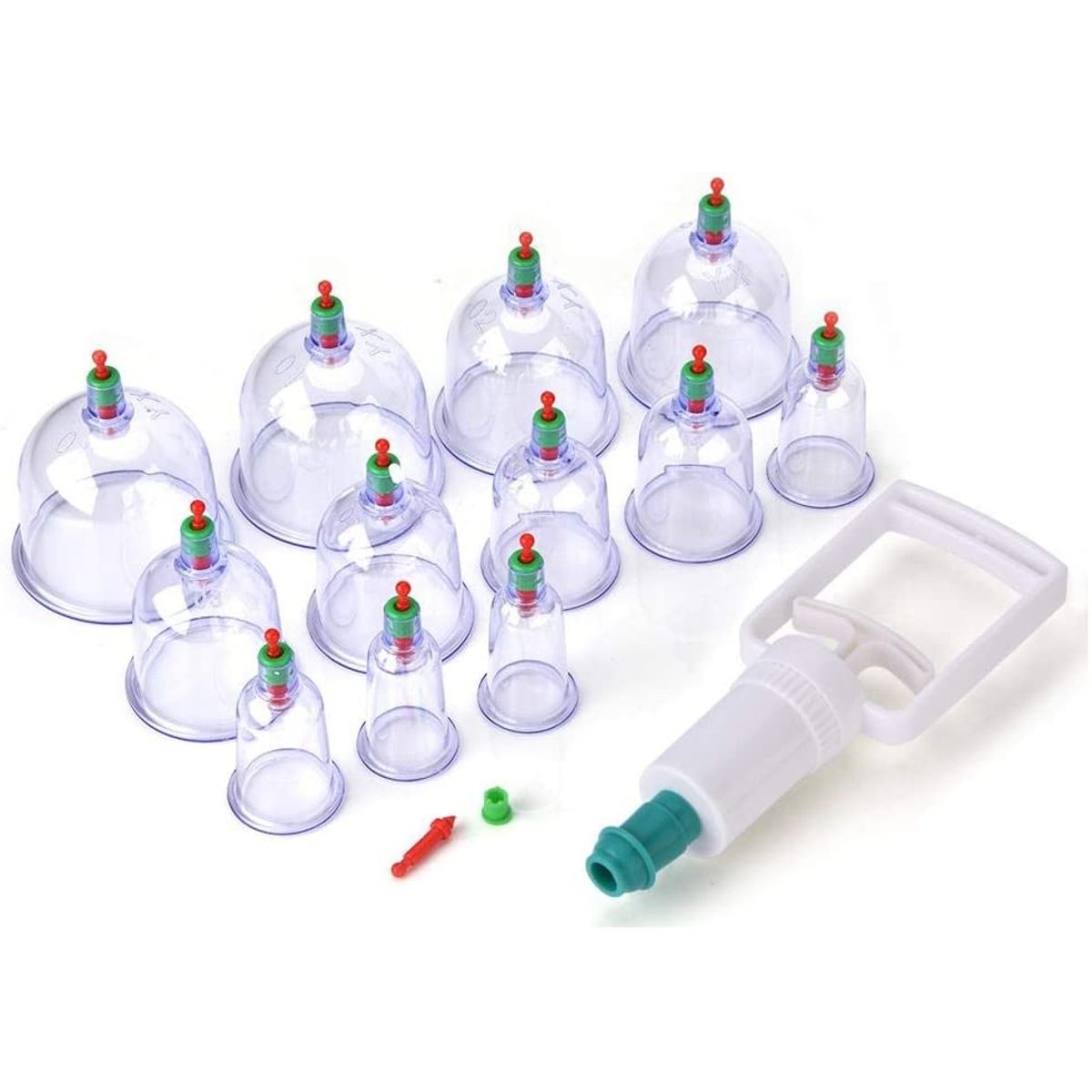 GENERICO - Set 12 Ventosas Chinas Ventosas Al Vacío Masajes Y Terapia