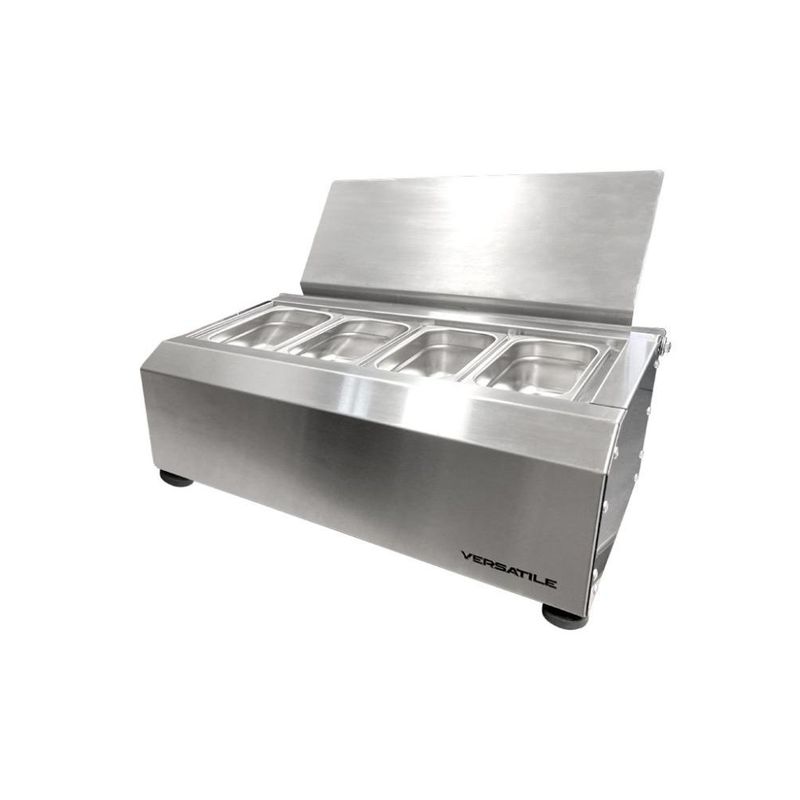 VERSATILE - Salsera 4 estaciones inox:.